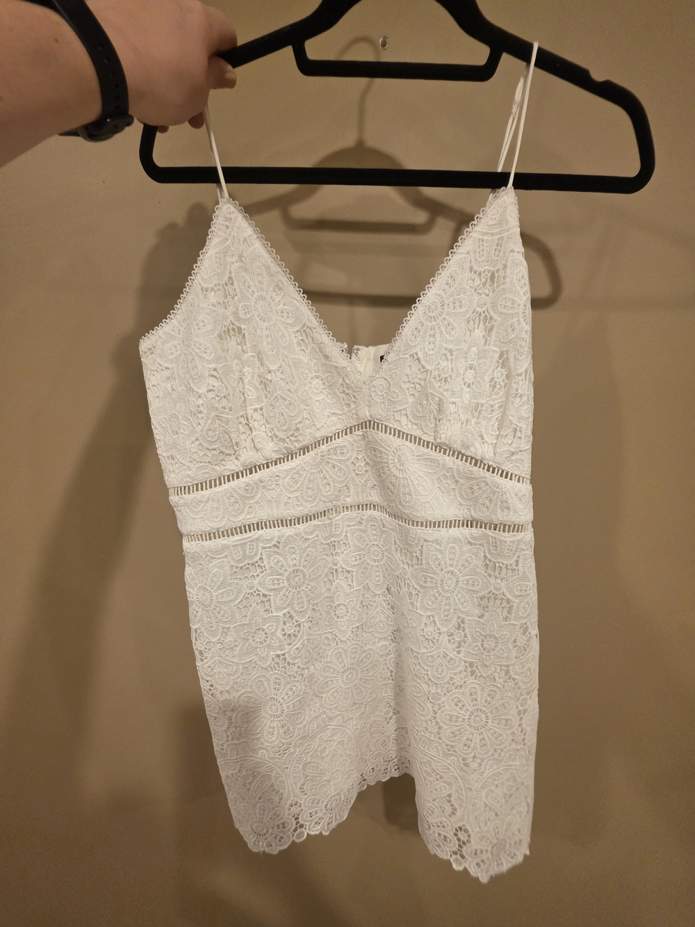 Abercrombie & Fitch White Lace Cami Dress